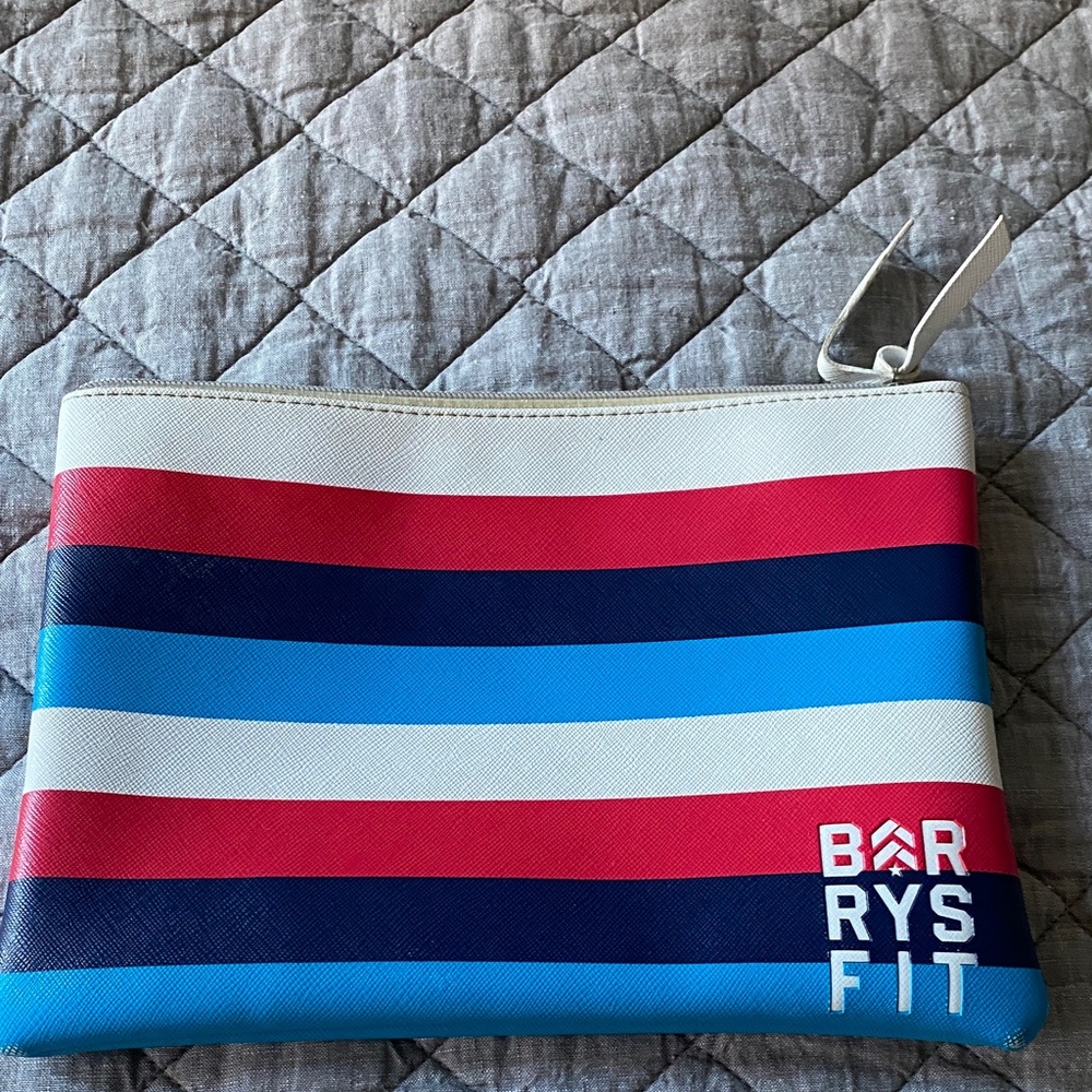Striped pouch